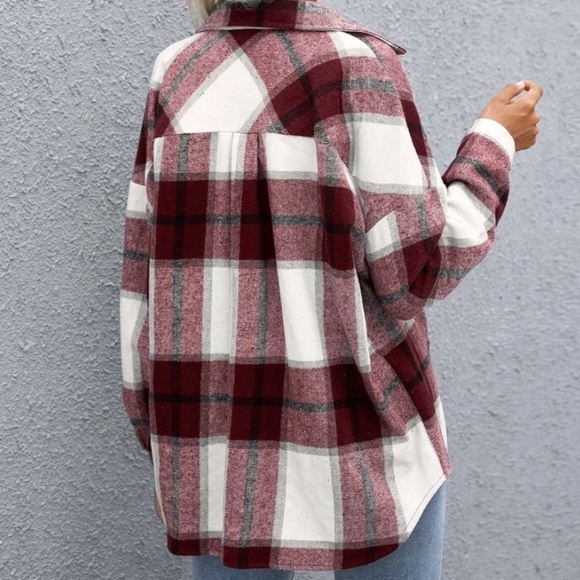 Plaid button down jacket - Picture 2 of 5